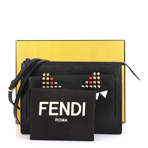 fendi black monster crossbody|Fendi bag.